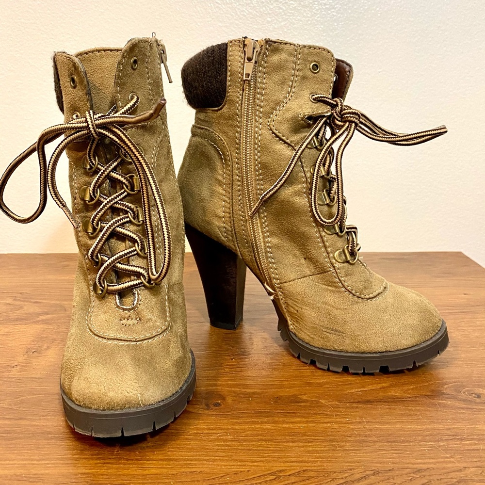 Brown Laced Bootie